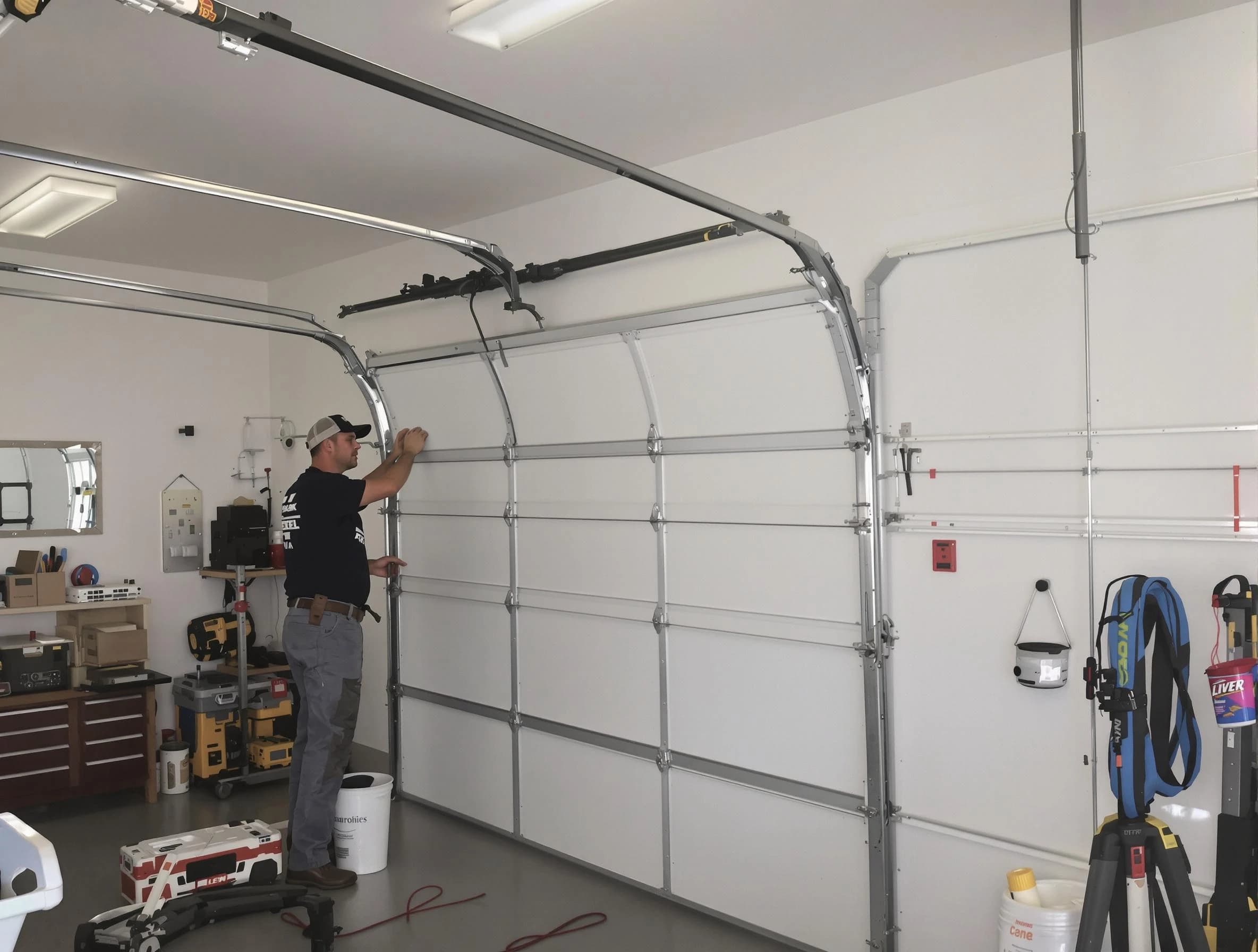 Scarborough Garage Door Repair team installing new garage door in Scarborough