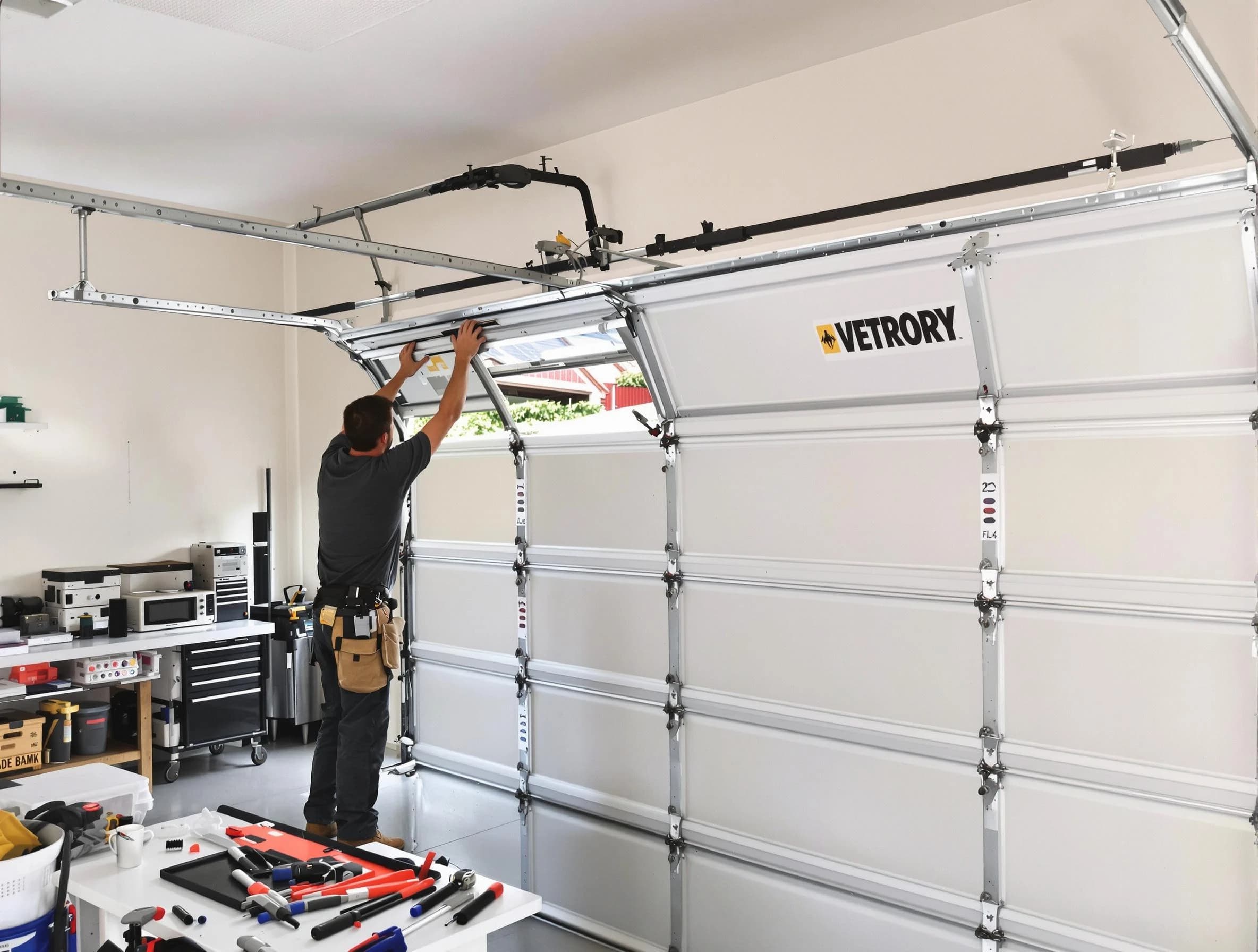 Scarborough Garage Door Repair technician performing section replacement in Scarborough