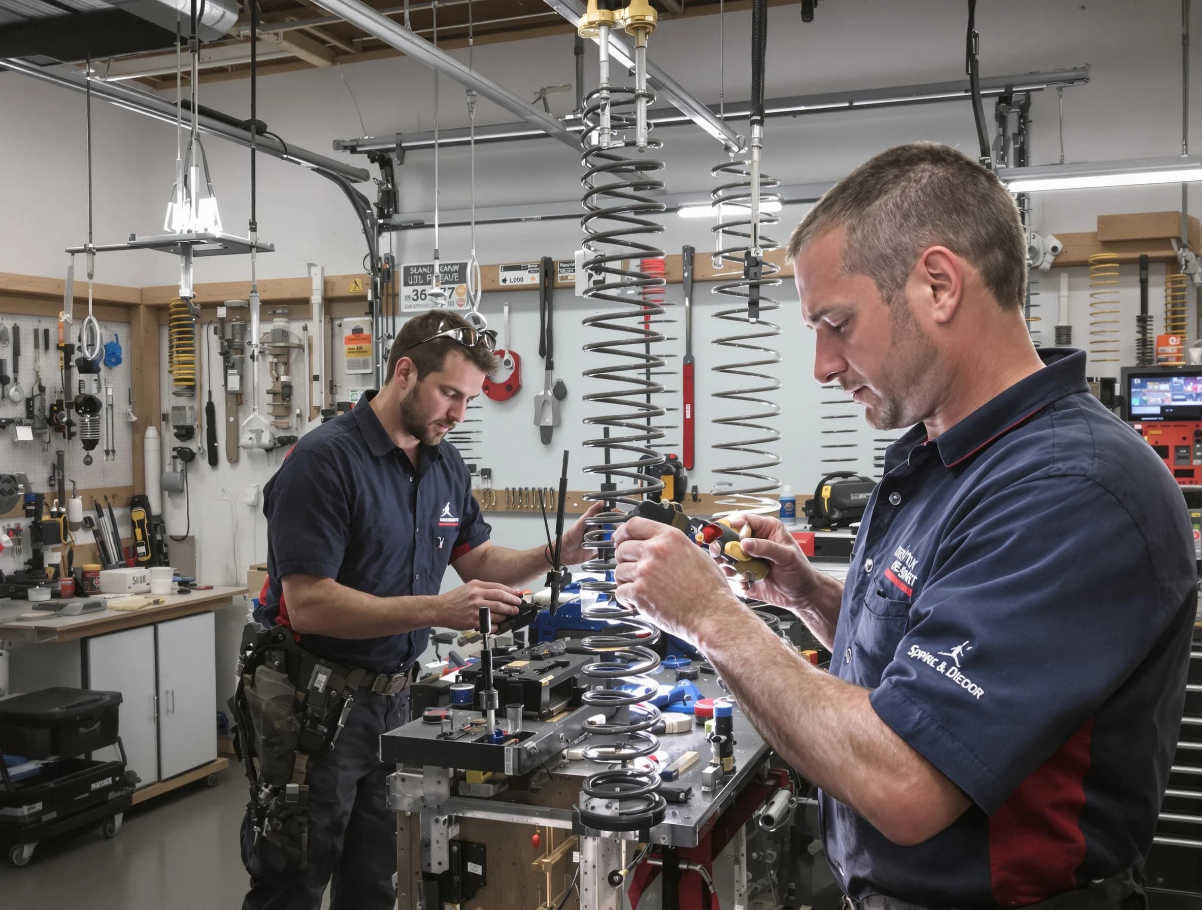 Garage door spring repair service by Scarborough Garage Door Repair in Scarborough