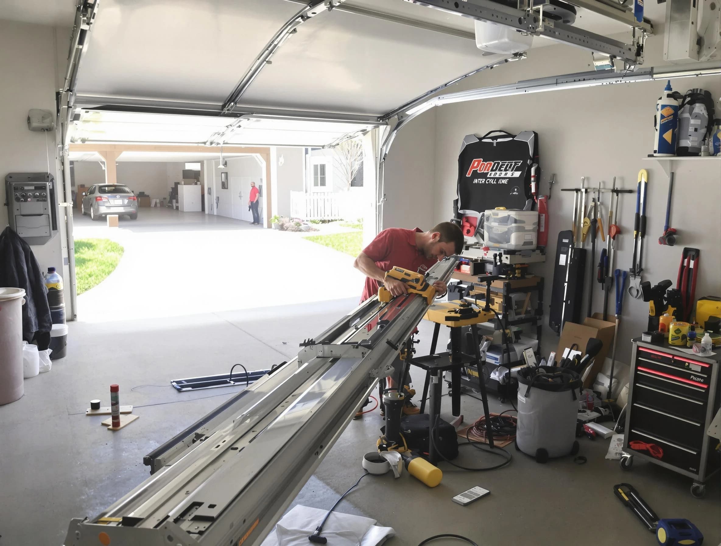 Scarborough Garage Door Repair expert performing track repair in Scarborough